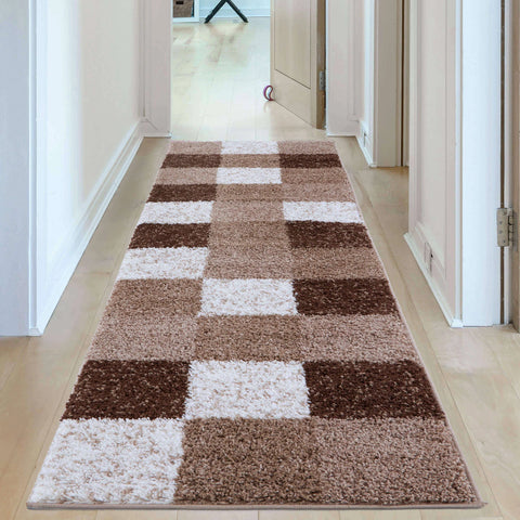 THE Rugs Modern Luxury Shaggy Rug Geometric