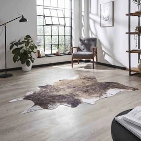 Think Rugs Faux Cow Print Rug
