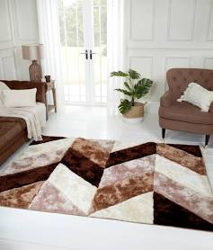 URCO 3D Carved Blazon Natural Rug