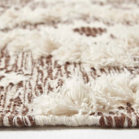 Homescapes Lhasa Handwoven Textured Kilim Wool Rug