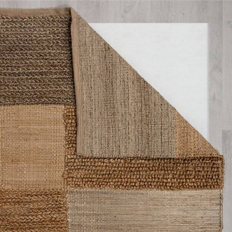 Dunelm Jute Braided Patchwork Rug