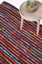 Homescapes Handwoven Multi Coloured Recycled Chindi Folk Hallway Runner