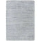 Fine Stripes Silver 100% Wool Area Rug