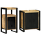 vidaXL Bathroom Furniture Set with Shelf with Storage with Door 2 pcs Brown 55 x 35 x 60 cm