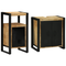 vidaXL Bathroom Furniture Set with Shelf with Storage with Door 2 pcs Brown 55 x 35 x 60 cm