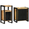 vidaXL Bathroom Furniture Set with Shelf with Storage with Door 2 pcs Brown 55 x 35 x 60 cm