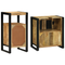 vidaXL Bathroom Furniture Set with Shelf with Storage with Door 2 pcs Brown 55 x 35 x 60 cm