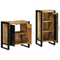vidaXL Bathroom Furniture Set with Shelf 2 pcs Brown Solid Mango Wood