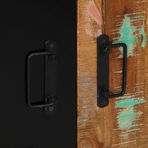 vidaXL Bathroom Furniture Set 3 pcs Multicolour Solid Reclaimed Wood