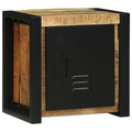 vidaXL Bathroom Furniture Set with Shelf 3 pcs Brown Solid Mango Wood