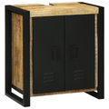vidaXL Bathroom Furniture Set with Shelf 4 pcs Brown Solid Mango Wood
