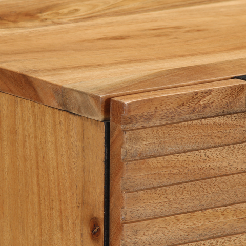 vidaXL Sideboards 2 pcs Brown 60x33x75 cm Solid Wood Acacia