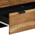 vidaXL Sideboards 2 pcs Brown 60x33x75 cm Solid Wood Acacia