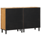 vidaXL Sideboards 2 pcs Brown 60x33x75 cm Solid Wood Acacia