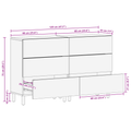 vidaXL Sideboards 2 pcs Brown 60x33x75 cm Solid Wood Acacia