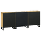 vidaXL Bathroom Furniture Set 3 pcs Brown Medium Solid wood