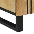 vidaXL Bathroom Furniture Set with Shelf with Storage with Door with Mirror 2 pcs Brown Standard
