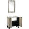vidaXL Bathroom Furniture Set with Shelf with Storage with Door with Mirror 2 pcs White 62 x 33 x 58 cm