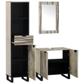 vidaXL Bathroom Furniture Set with Drawer with Shelf 3 pcs White 38 x 33 x 160 cm