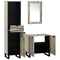 vidaXL Bathroom Furniture Set with Drawer with Shelf 3 pcs White 38 x 33 x 160 cm