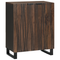 vidaXL Bathroom Furniture Set with Drawer with Shelf with Storage with Door 3 pcs Brown Large
