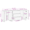 vidaXL Bathroom Furniture Set with Drawer with Shelf with Storage with Door 3 pcs Brown Large