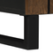 vidaXL Bathroom Furniture Set with Shelf with Storage with Door with Mirror 2 pcs Brown Standard