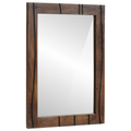 vidaXL Bathroom Furniture Set with Shelf with Storage with Door with Mirror 2 pcs Brown Standard