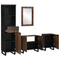 vidaXL Bathroom Furniture Set with Drawer with Shelf 4 pcs White 38 x 33 x 160 cm