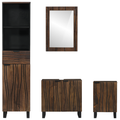 vidaXL Bathroom Furniture Set with Drawer with Shelf 4 pcs White 38 x 33 x 160 cm