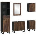 vidaXL Bathroom Furniture Set with Drawer with Shelf 5 pcs White 38 x 33 x 160 cm