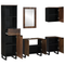vidaXL Bathroom Furniture Set with Drawer with Shelf 5 pcs White 38 x 33 x 160 cm