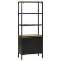 vidaXL Highboard 70x35x180 cm Solid Rough Wood Mango