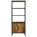 vidaXL Highboard 70x35x180 cm Solid Rough Wood Mango