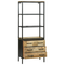 vidaXL Highboard 70x35x180 cm Solid Rough Wood Mango