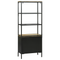 vidaXL Highboard 70x35x180 cm Solid Rough Wood Mango