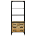 vidaXL Highboard 70x35x180 cm Solid Rough Wood Mango
