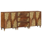 vidaXL 3 Piece Bathroom Furniture Set Solid Rough Wood Mango