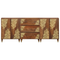 vidaXL 3 Piece Bathroom Furniture Set Solid Rough Wood Mango