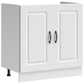 vidaXL Kitchen Cabinet with Door Kalmar 2 pcs White 80 x 46 x 81.5 cm