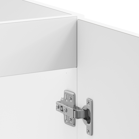 vidaXL Kitchen Cabinet with Door Kalmar 2 pcs White 80 x 46 x 81.5 cm