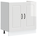 vidaXL Kitchen Cabinet with Door Kalmar 2 pcs White 80 x 46 x 81.5 cm