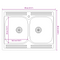 vidaXL Kitchen Cabinet with Door Kalmar 2 pcs Brown 80 x 46 x 81.5 cm