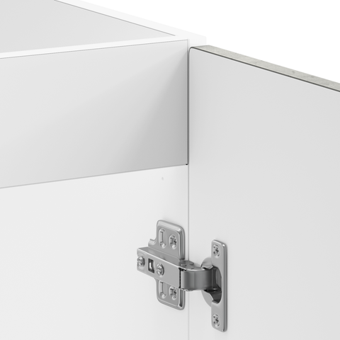 vidaXL Kitchen Cabinet with Door Kalmar 2 pcs Grey 80 x 46 x 81.5 cm