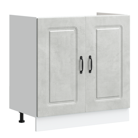 vidaXL Kitchen Cabinet with Door Kalmar 2 pcs Grey 80 x 46 x 81.5 cm