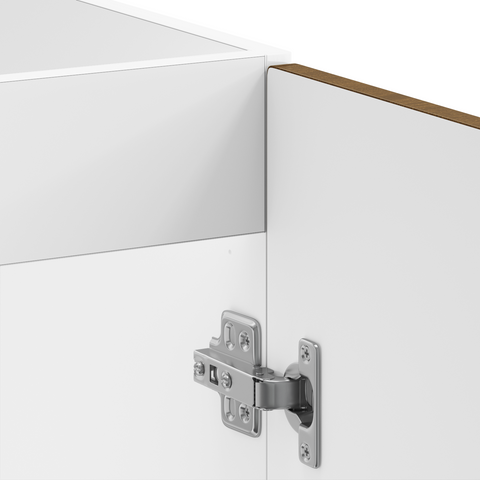 vidaXL Kitchen Cabinet with Door Kalmar 2 pcs Brown 80 x 46 x 81.5 cm