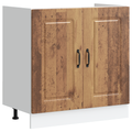 vidaXL Kitchen Cabinet with Door Kalmar 2 pcs Brown 80 x 46 x 81.5 cm