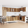 vidaXL Kitchen Cabinet with Door Kalmar 2 pcs Brown 80 x 46 x 81.5 cm
