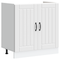 vidaXL Kitchen Cabinet with Door Lucca 2 pcs White 80 x 46 x 81.5 cm