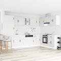 vidaXL Kitchen Cabinet with Door Lucca 2 pcs White 80 x 46 x 81.5 cm